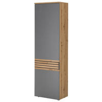 Garderobenschrank Milan Eiche Sonoma Nachbildung grau B/H/T: ca. 60x200x38 cm Milan - Eiche/grau (60,00/200,00/38,00cm)