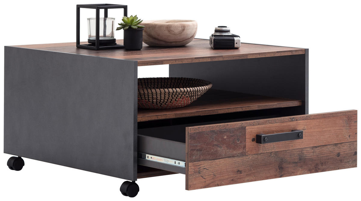Couchtisch Universal Old Wood Nachbildung B/H/T: ca. 70x40x70 cm Universal - (70,00/40,00/70,00cm) - Trendteam