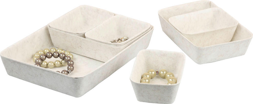 Kesper Schale weiß Polyester B/H/L: ca. 20x5x28,5 cm Schalen - weiß (28,50/20,00/5,00cm) - Kesper