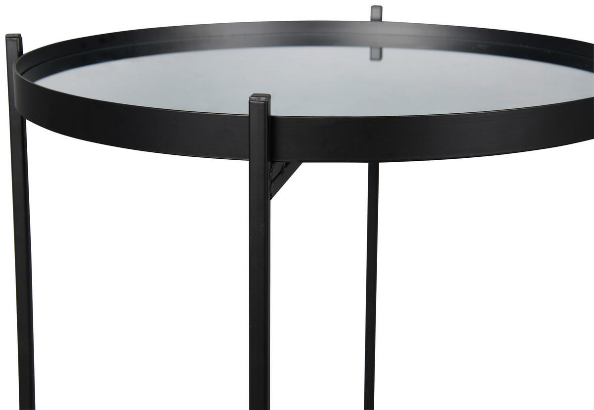 Beistelltisch Verena schwarz H/D: ca. 51x45 cm Verena - schwarz (45,00/51,00cm)