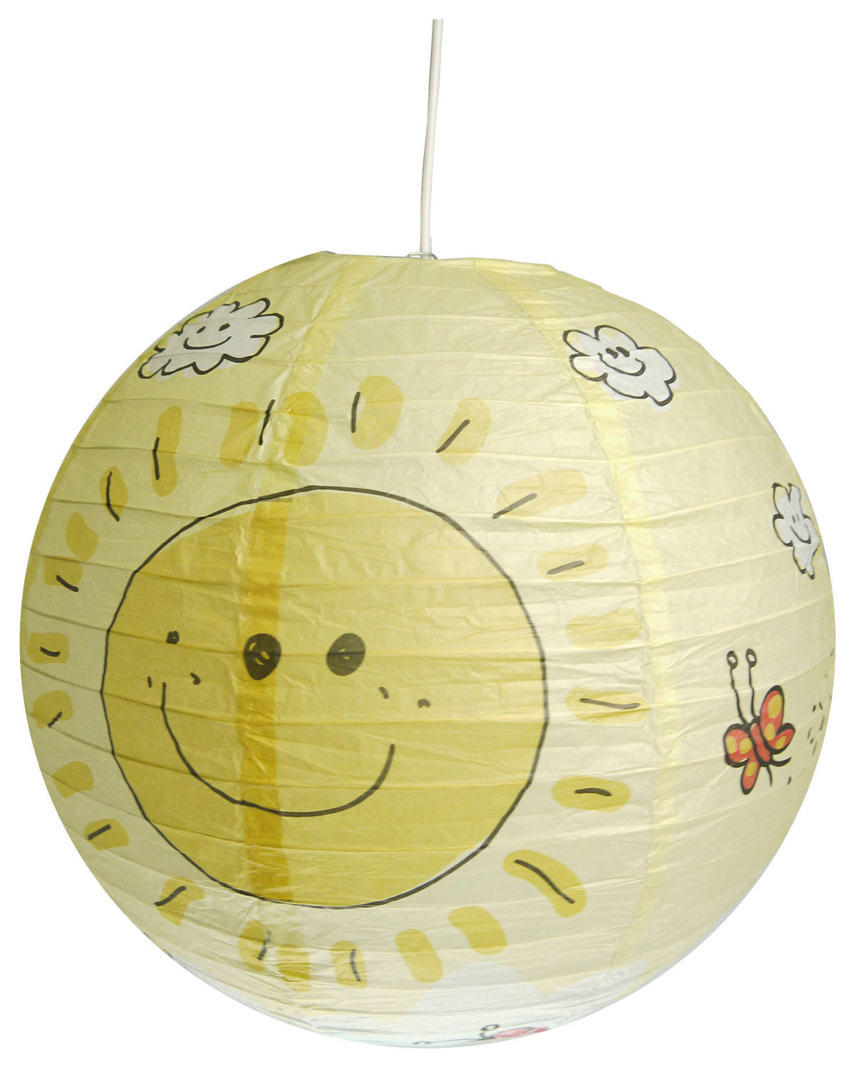 Niermann Pendelleuchte Sunny gelb Papier D: ca. 40 cm Pendelleuchte_Papierballon_Sunny - gelb (40,00cm) - Niermann