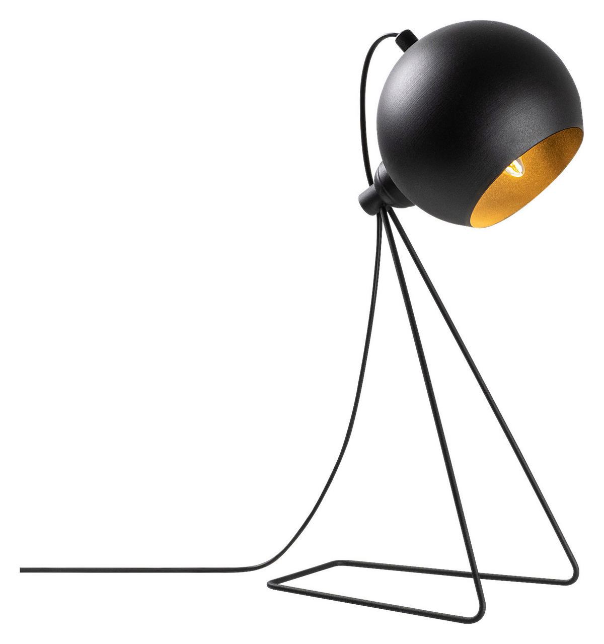 Opviq Tischleuchte gold schwarz B/H/T/L: ca. 15x45x15x28 cm E14 1 Brennstellen Mixed - gold/schwarz (28,00/15,00/45,00cm) - Opviq