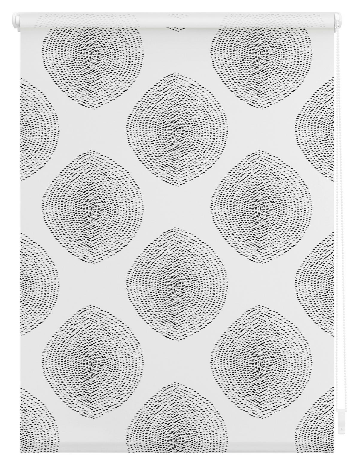 Rollo Stripy Boho Drop weiß B/L: ca. 100x150 cm Stripy Boho Drop - weiß (100,00/150,00cm) - LICHTBLICK