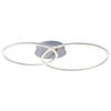 Just Light Deckenleuchte 14537-55 silber Alu Kunststoff B/H/L: ca. 44x7x70 cm LED-Deckenleuchte_Ivanka 14537-55 - silber (70,00/44,00/7,00cm) - Just Light