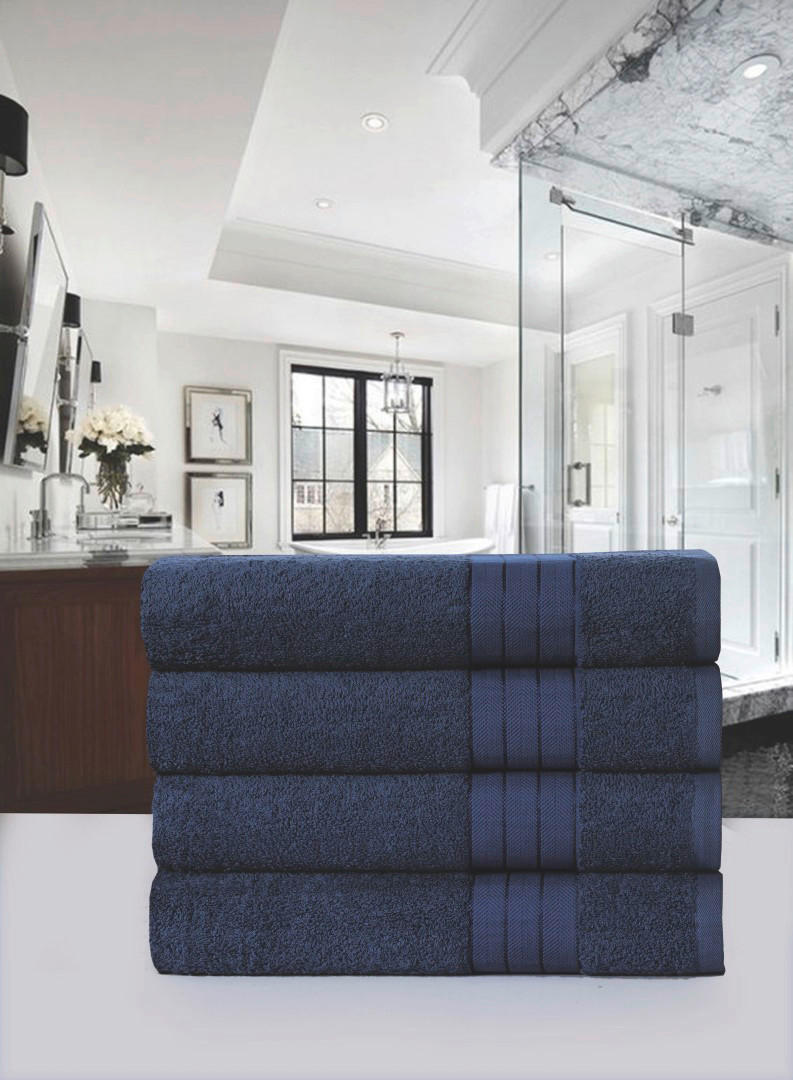 Handtuch 4er-Pack Handtuch_50x100cm_4erPack - blau (50,00/100,00cm) - Good Morning