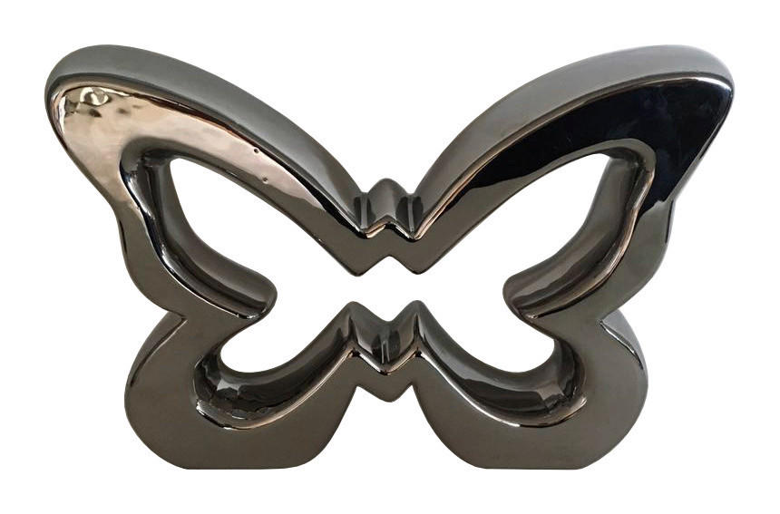 POCOline Deko-Schmetterling Deko-Schmetterling - silber (20,50/14,00/4,00cm) - POCOline