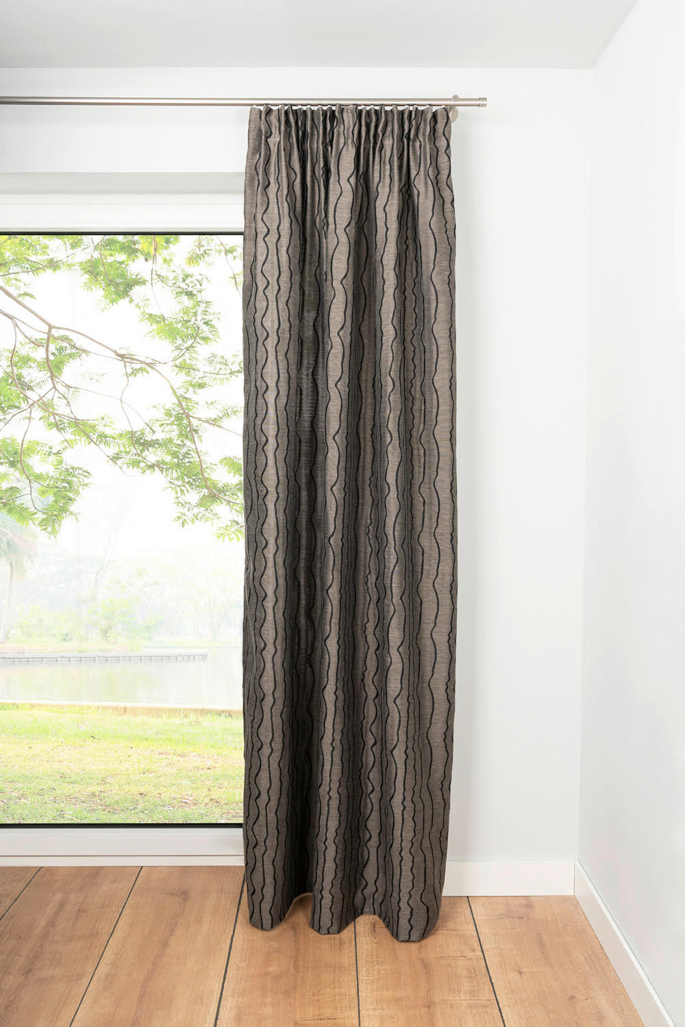 Kombivorhang 2er Pack Stream taupe B/L: ca. 135x245 cm Stream - taupe (135,00/245,00cm)
