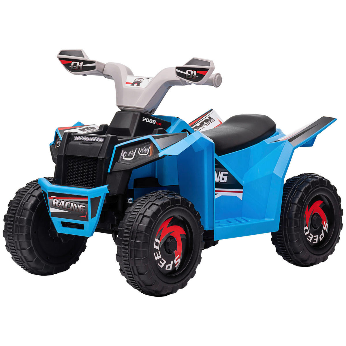 HOMCOM Elektroauto für Kinder blau B/H/L: ca. 41,5x48,5x70 cm Elektroauto für Kinder - blau (70,00/41,50/48,50cm) - HOMCOM