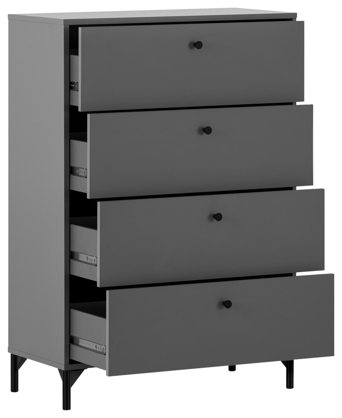 Kommode Smash anthrazit B/H/T: ca. 80,1x116,7x40 cm Smash - anthrazit (80,10/116,70/40,00cm) - Möbelpartner