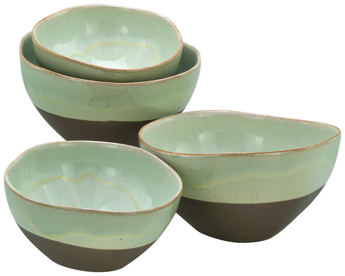 CreaTable Bowl-Set Basalt Bio salbei Steinzeug Basalt Bio - salbei - CreaTable