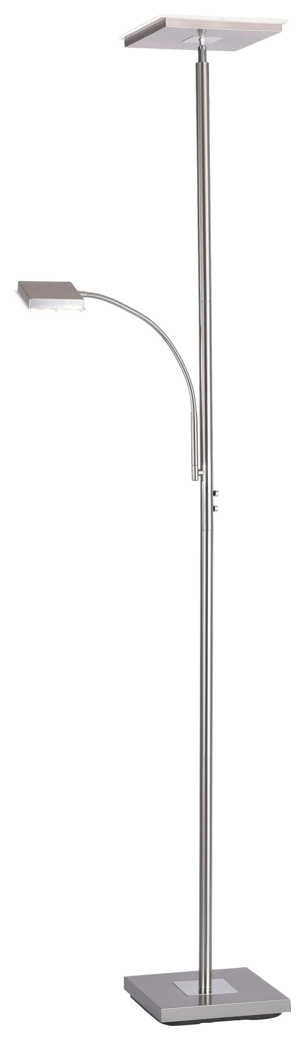 Just Light Deckenfluter 11710-55 Stahl Metall H: ca. 190 cm LED-Deckenfluter_Hans_eckig - Stahl (190,00cm) - Just Light