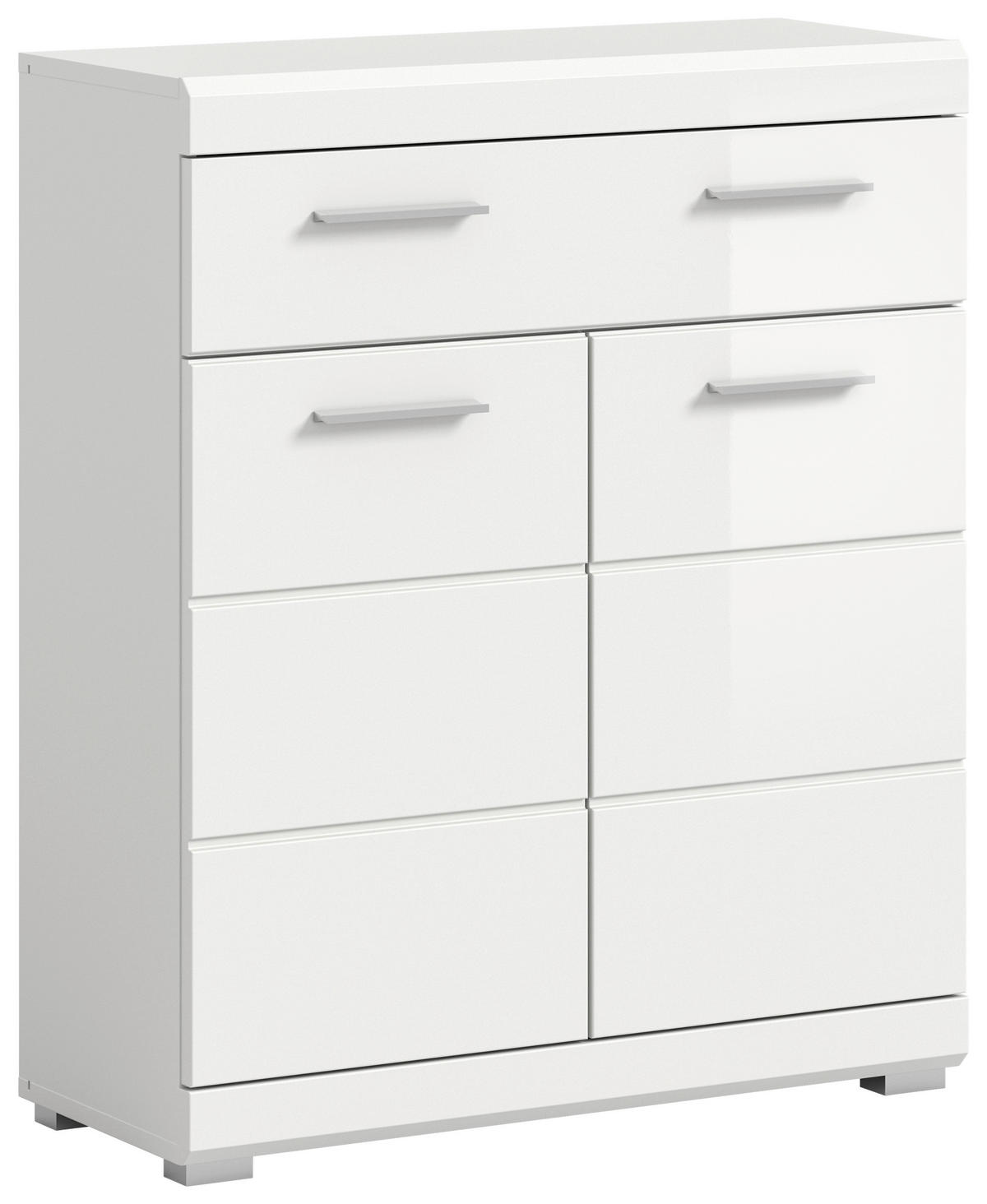 Schrank Scout weiß weiß Hochglanz B/H/T: ca. 74x88x31 cm Scout - weiß (74,00/88,00/31,00cm) - xonox.home
