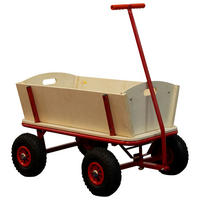 Sunny Bollerwagen Billy Beach rot B/H/L: ca. 61x97x95 cm Billy Beach - natur/rot (95,00/61,00/97,00cm) - Sunny