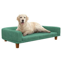 PawHut Hunde-Zubehör grün Edelstahl B/H/L: ca. 67x98x25 cm Hundebett - grün (25,00/67,00/98,00cm) - PawHut
