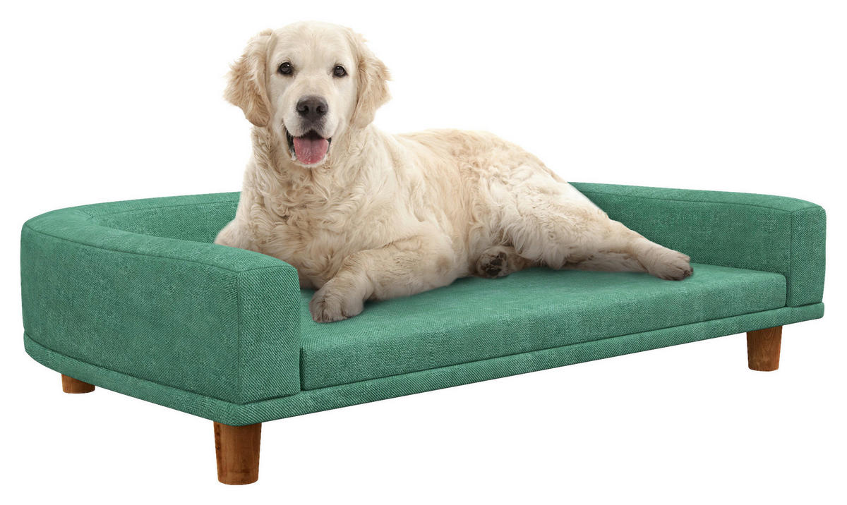 PawHut Hunde-Zubehör grün Edelstahl B/H/L: ca. 67x98x25 cm Hundebett - grün (25,00/67,00/98,00cm) - PawHut