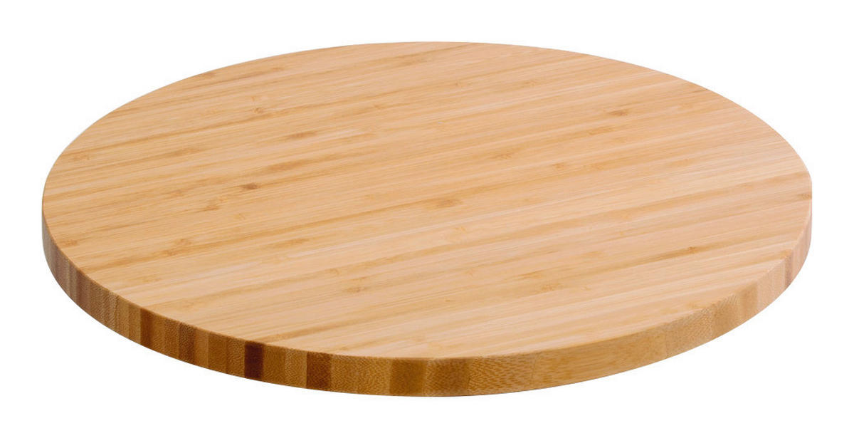 Zeller Schneide-/Servierbrett Schneid-/u.Servierbrett_rund - natur (35,00cm) - Zeller