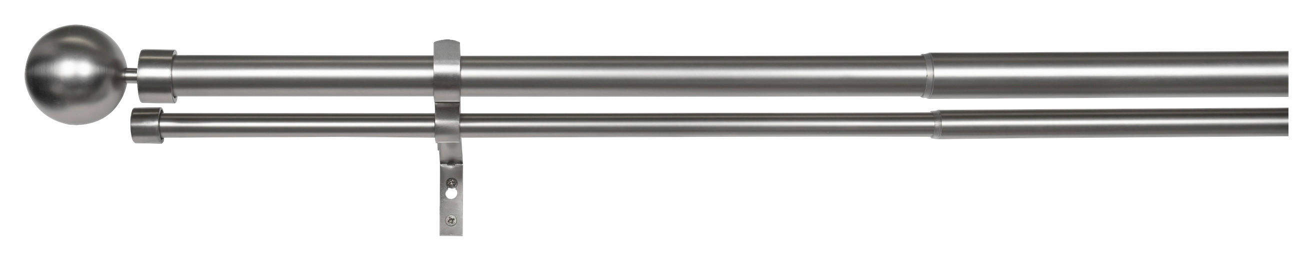 ondeco Stilgarnituren habito/ball-classic Edelstahloptik Metall ausziehbar von ca. 190 bis 360 cm 2.0 Läufe habito/ball-classic - Edelstahloptik - ondeco