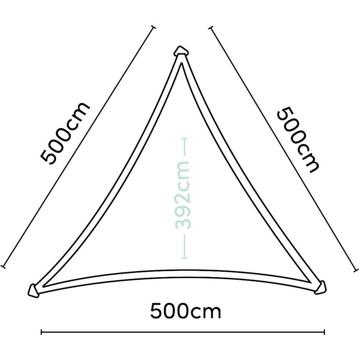 PLATINUM Sonnensegel Coolfit altweiß Polyethylen B/H/L: ca. 500x1x500 cm Coolfit - altweiß (500,00/500,00/1,00cm) - PLATINUM