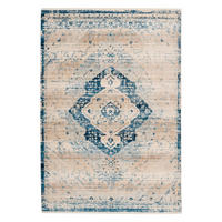 Arte Espina Kurzflorteppich Baroque 525 creme B/H/L: ca. 80x0,5x150 cm Baroque 525 - blau/creme (150,00/80,00/0,50cm) - Arte Espina