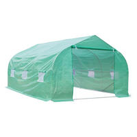 Outsunny Foliengewächshaus B/H/L: ca. 300x200x450 cm Foliengewächshaus MH845-020 - grün (450,00/300,00/200,00cm) - Outsunny
