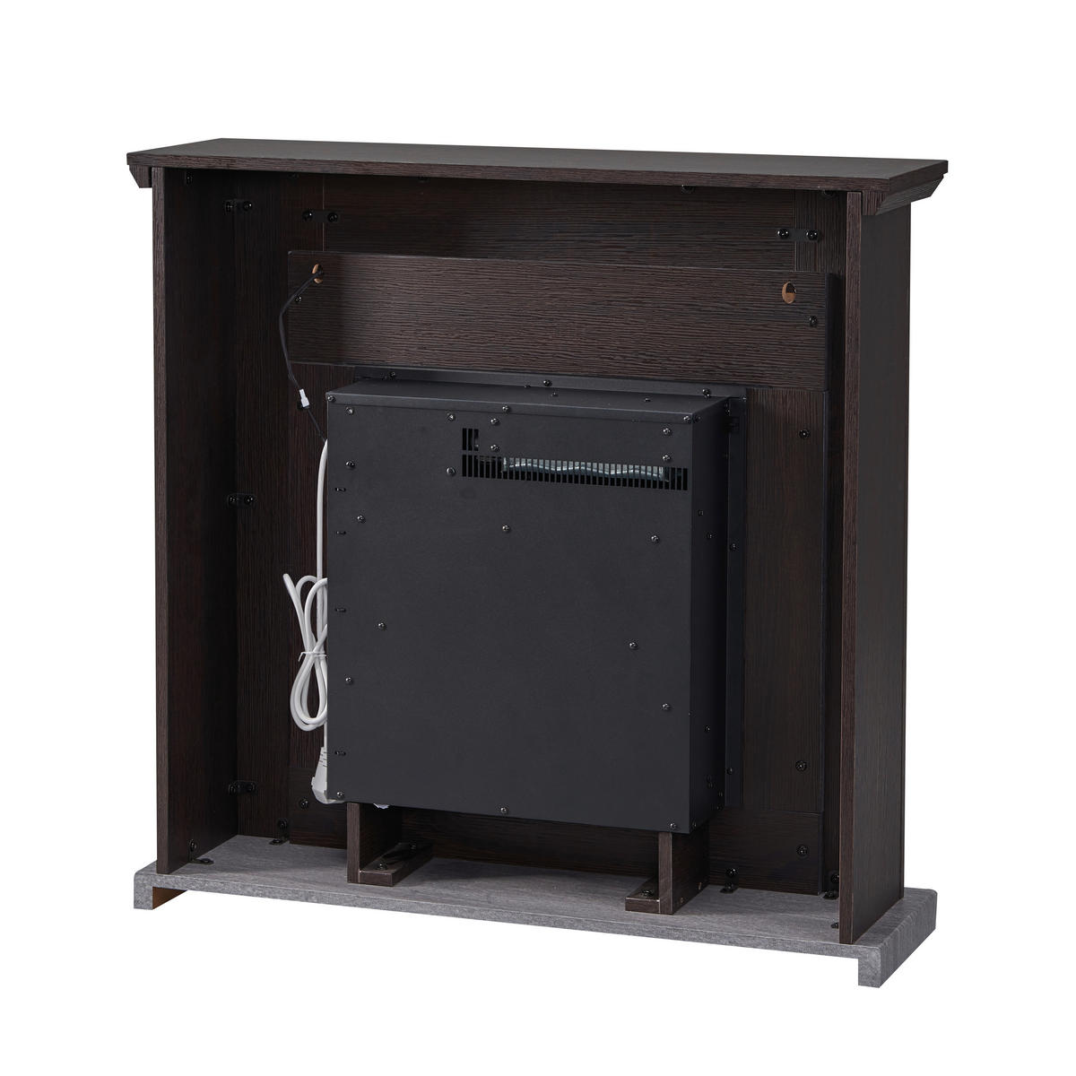 Balderia Elektrischer Kamin Pandora braun MDF Metall B/H/T: ca. 89x88,3x25 cm ca. 2000 W El.-Kamin Pandora EF374A-MT374B-NO - braun (89,00/88,30/25,00cm) - Balderia