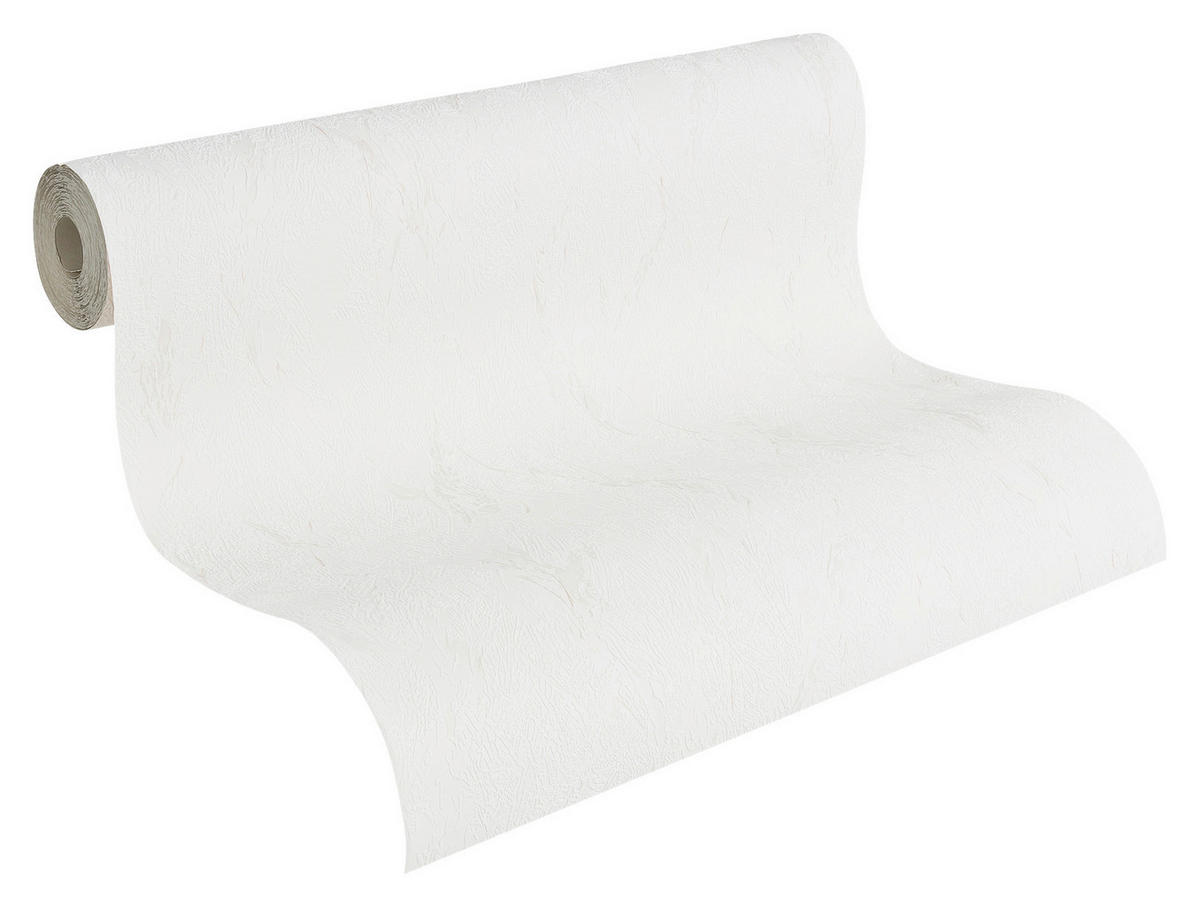 A.S.Creation Papiertapete weiß B/H/D: ca. 53x1005x9,4 cm Papiertapete - weiß (9,40/1005,00cm) - A.S.Creation