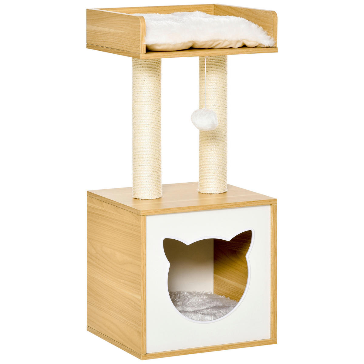 PawHut Kratzbaum Kratzbaum - (35,00/35,00/81,00cm) - PawHut