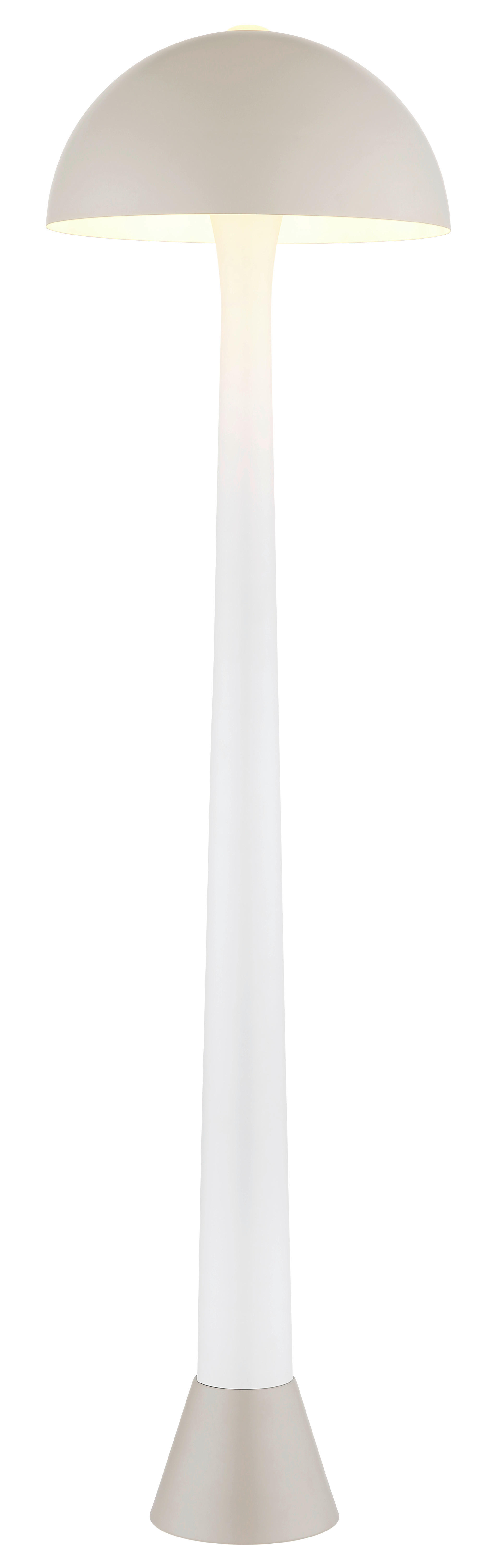 GLOBO Stehleuchte sand weiß Metall H/D: ca. 150x40 cm E27 1 Brennstellen MERLIN - sand/weiß (40,00/150,00cm) - GLOBO