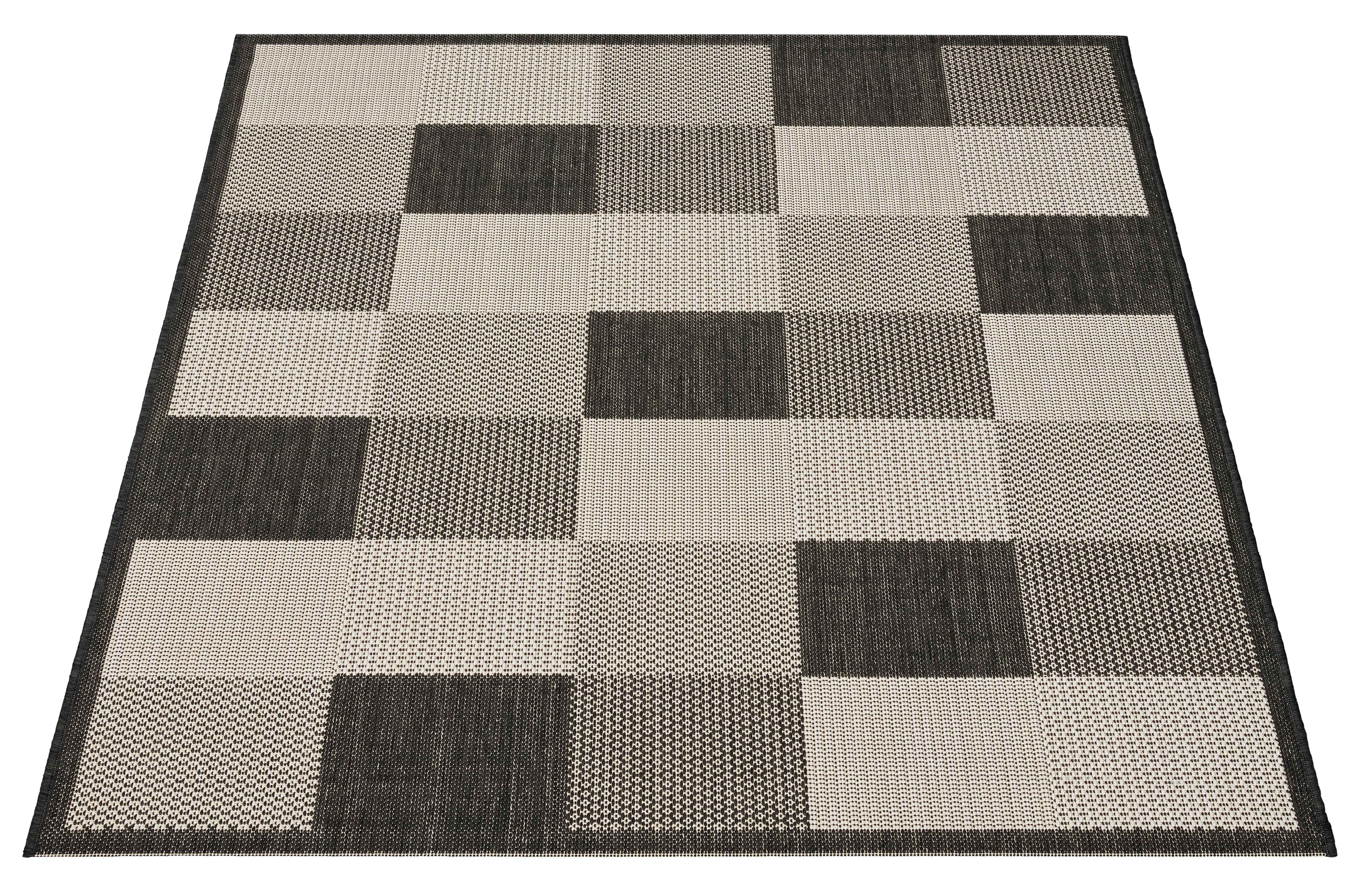 Thumbnail - In-/Outdoor-Teppich Ambiente schwarz B/L: ca. 120x170 cm