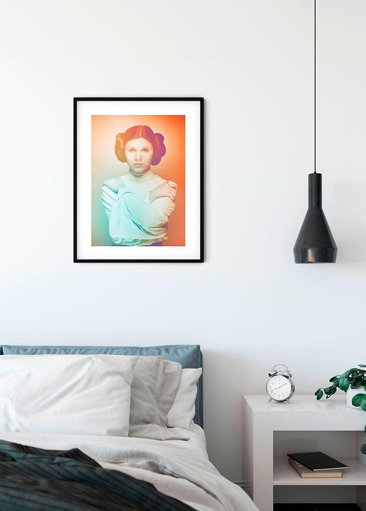 Komar Poster Star Wars Classic Icons Color Leia Star Wars B/L: ca. 50x70 cm Star Wars Classic Icons Color Leia - (50,00/70,00cm) - Komar