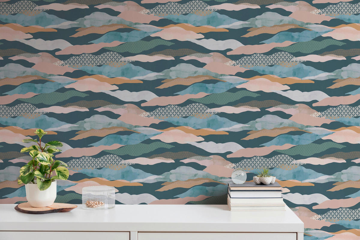 A.S.Creation Vliestapete grün rosa B/H/D: ca. 53x1005x8 cm Vliestapete - grün/rosa (8,00/1005,00cm) - A.S.Creation