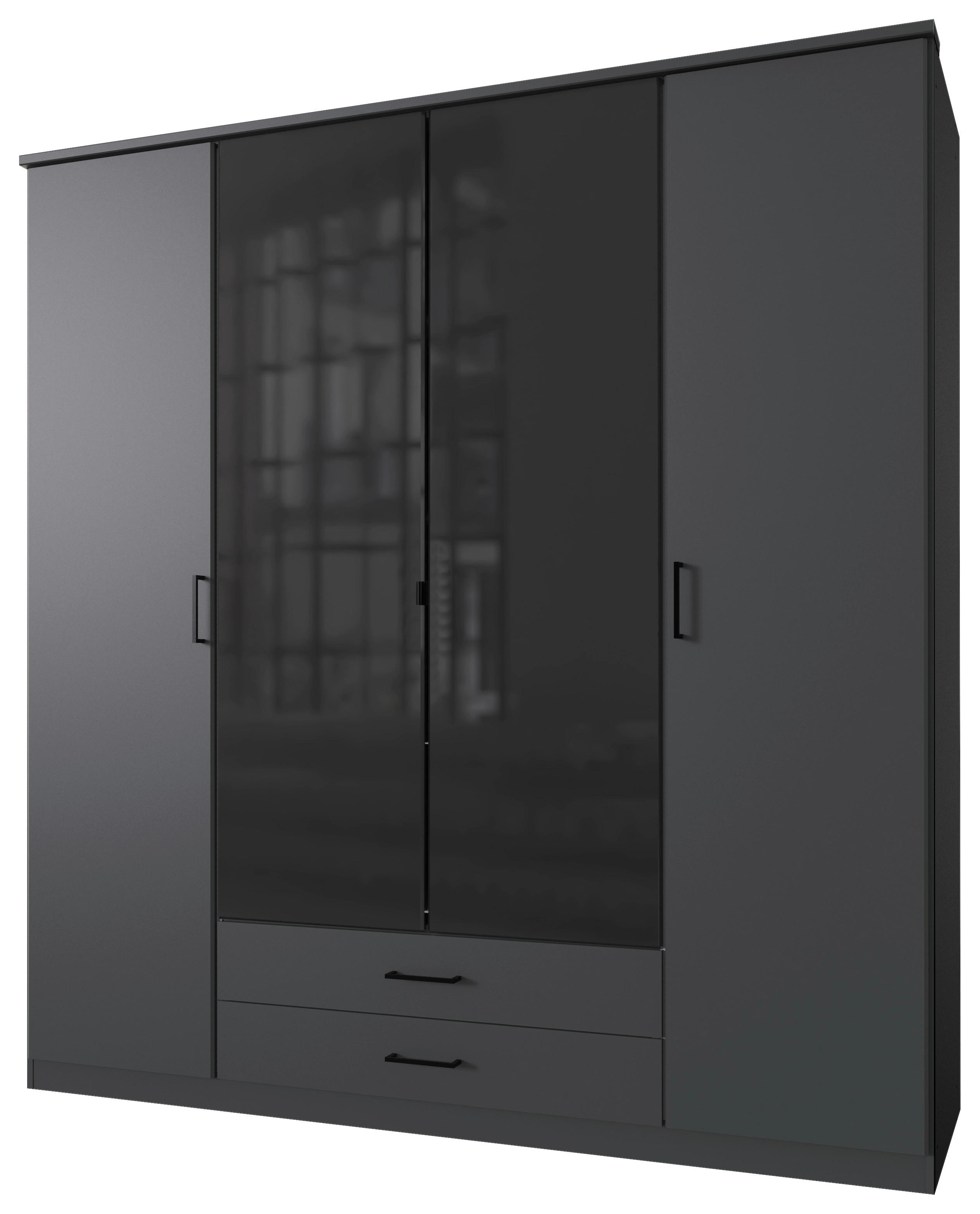 Kleiderschrank Soest Graphit schwarz B/H/T: ca. 180x199x58 cm Soest - Graphit/schwarz (180,00/199,00/58,00cm)