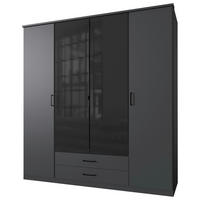 Kleiderschrank Soest Graphit schwarz B/H/T: ca. 180x199x58 cm Soest - Graphit/schwarz (180,00/199,00/58,00cm)