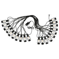 Outdoor-Lichterkette schwarz B/L: ca. 2x2000 cm GARLAND - schwarz (2,00/2000,00cm) - Lamkur