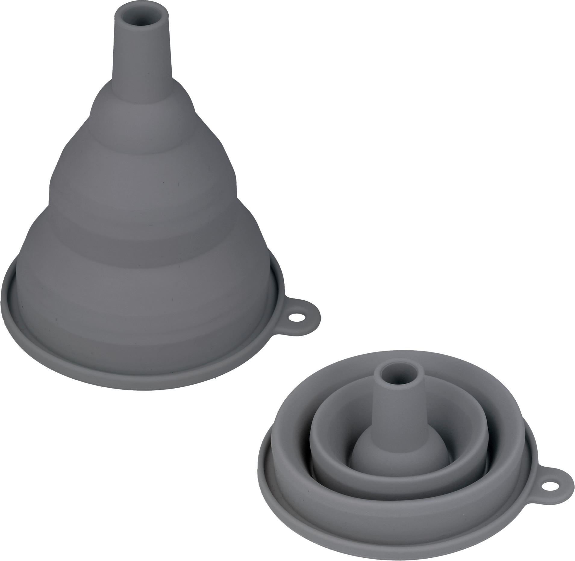 Haushaltshelfer grau Kunststoff B/H/L: ca. 8,5x16,8x3 cm Trichter - grau (3,00/8,50/16,80cm)