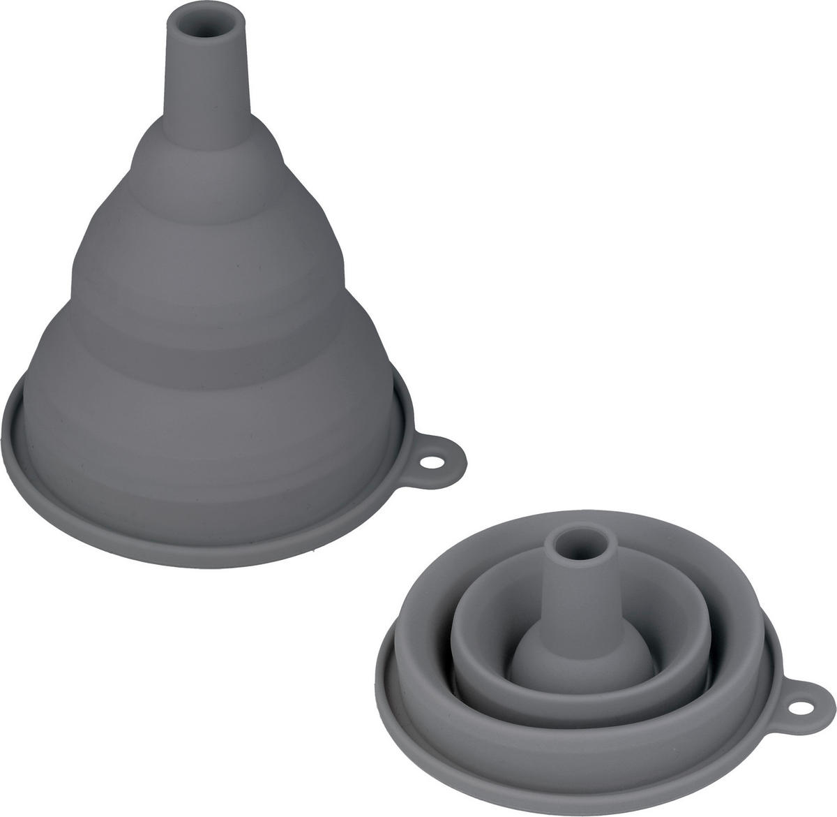 Haushaltshelfer grau Kunststoff B/H/L: ca. 8,5x16,8x3 cm Trichter - grau (3,00/8,50/16,80cm)