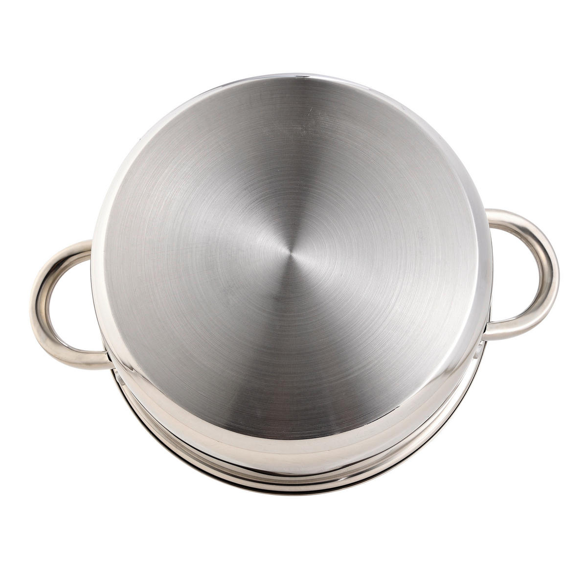 SAN IGNACIO Kochgeschirrset CASSEL silber Edelstahl 12 tlg. CASSEL - silber (47,50/28,00/19,00cm) - SAN IGNACIO