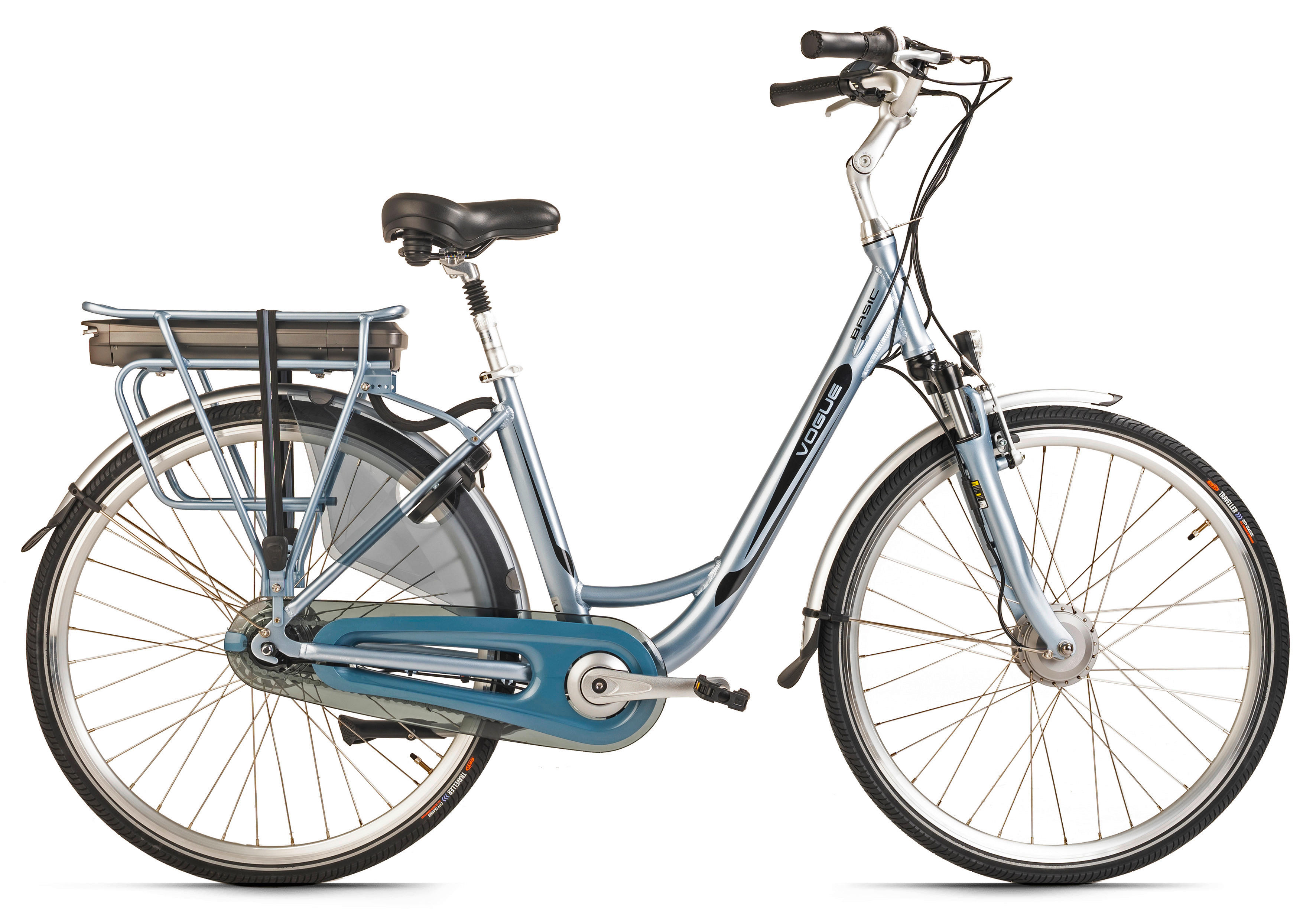 VOGUE BIKE E-Citybike Basic Basic 28 Zoll Rahmenhöhe 47 cm 7 Gänge blau blau ca. 250 W ca. 28 Zoll