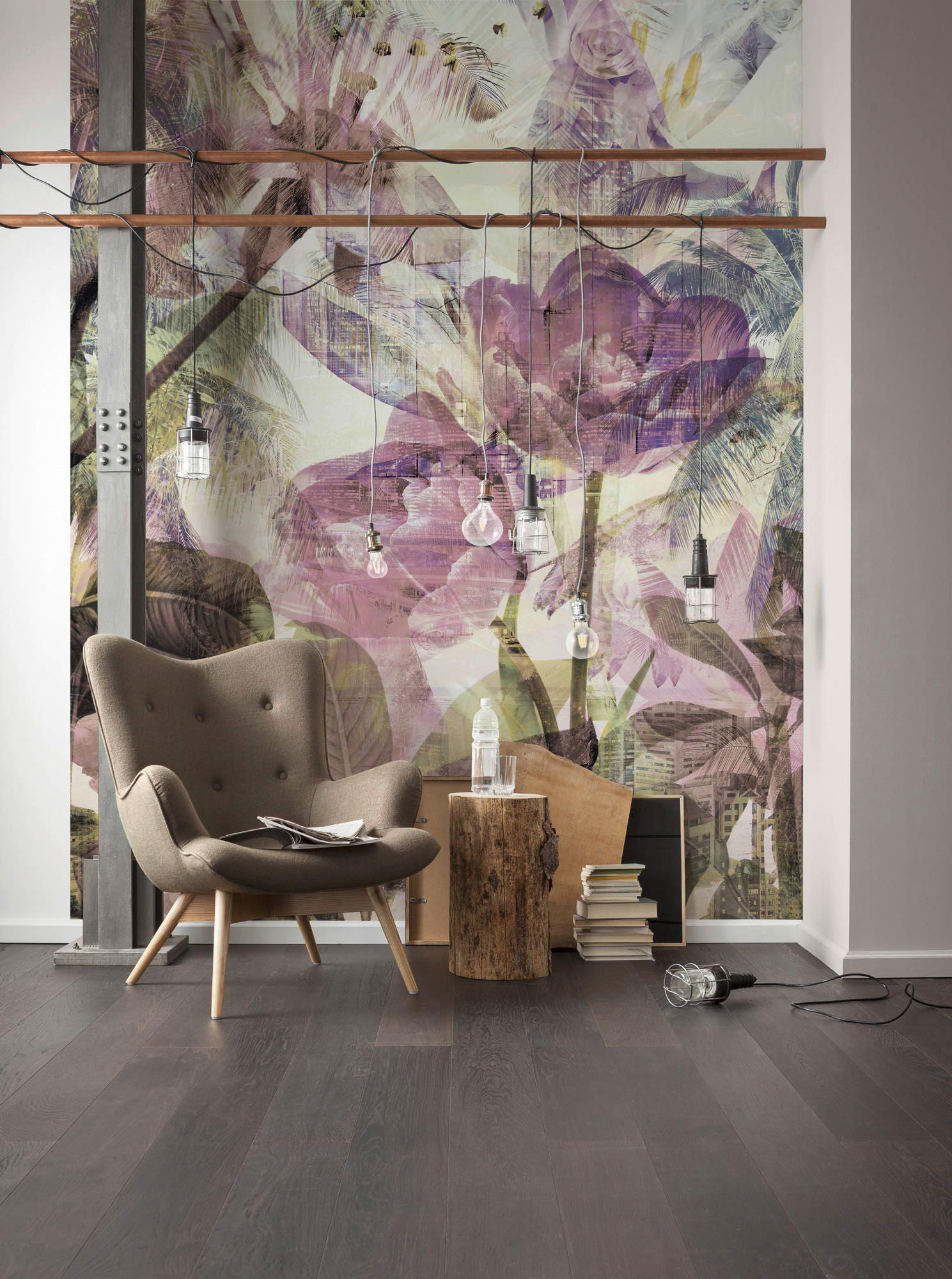 Komar Fototapete Metropical Faded B/L: ca. 200x250 cm Metropical Faded - (200,00/250,00cm) - Komar