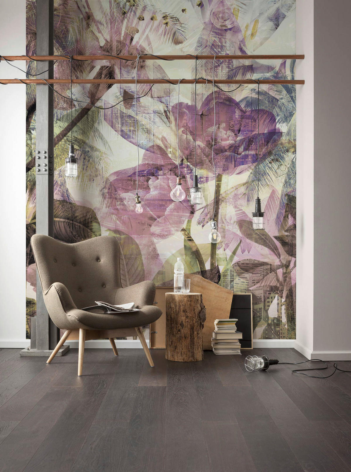Komar Fototapete Metropical Faded B/L: ca. 200x250 cm Metropical Faded - (200,00/250,00cm) - Komar