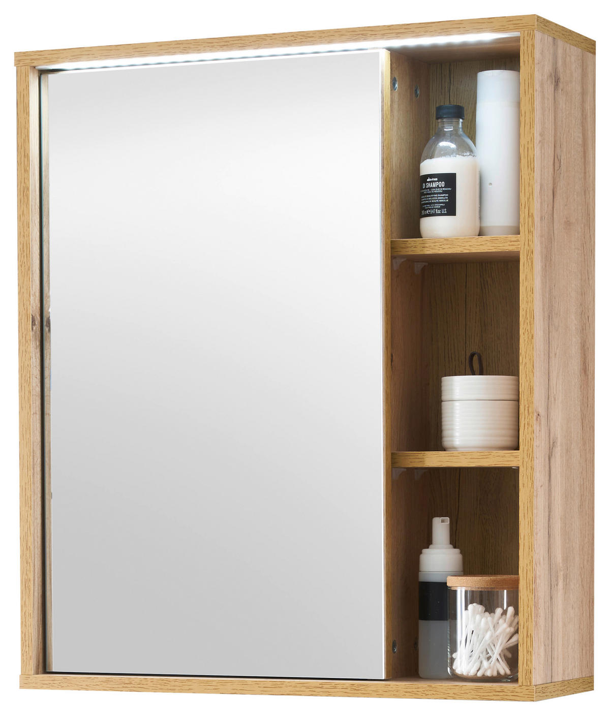 Spiegelschrank Greece Wildeiche Nachbildung B/H/T: ca. 60x70x20 cm Greece - (60,00/70,00/20,00cm)