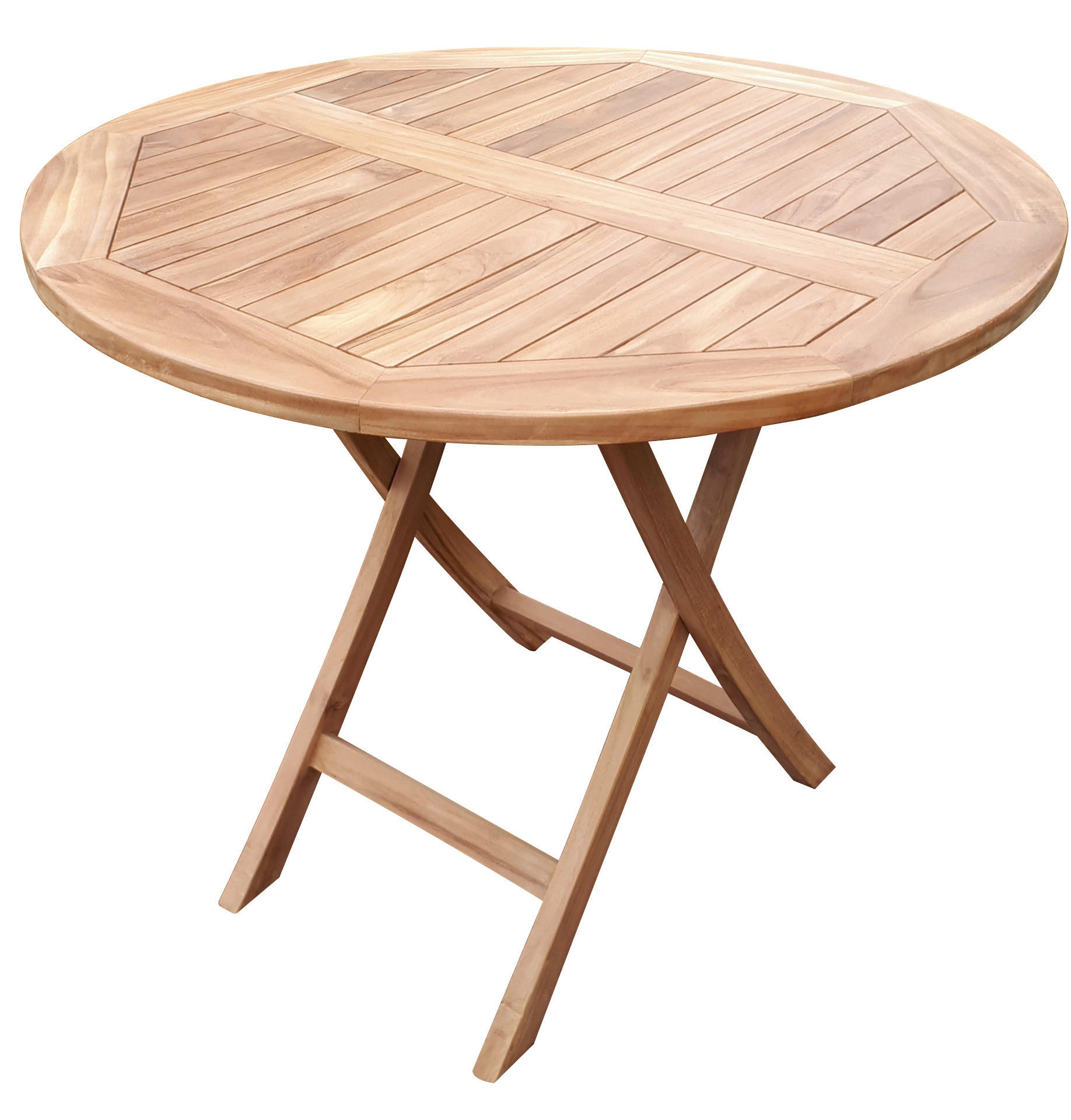 deVries Gartentisch Woodie natur Teakholz H/D: ca. 75x90 cm Woodie - natur (90,00/75,00cm) - deVries