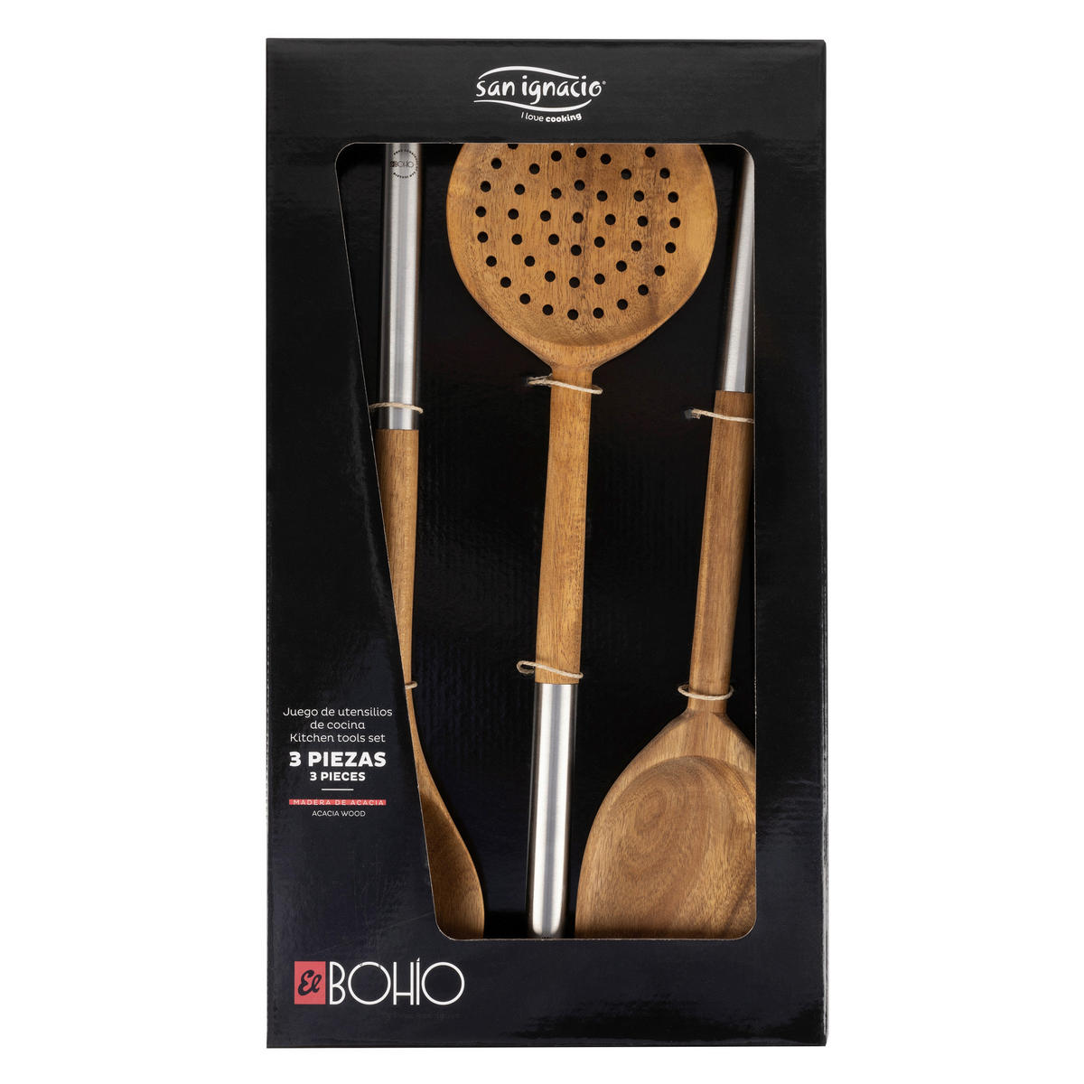 SAN IGNACIO Küchenwerkzeug-Set EL BOHIO braun Edelstahl EL BOHIO - braun - SAN IGNACIO