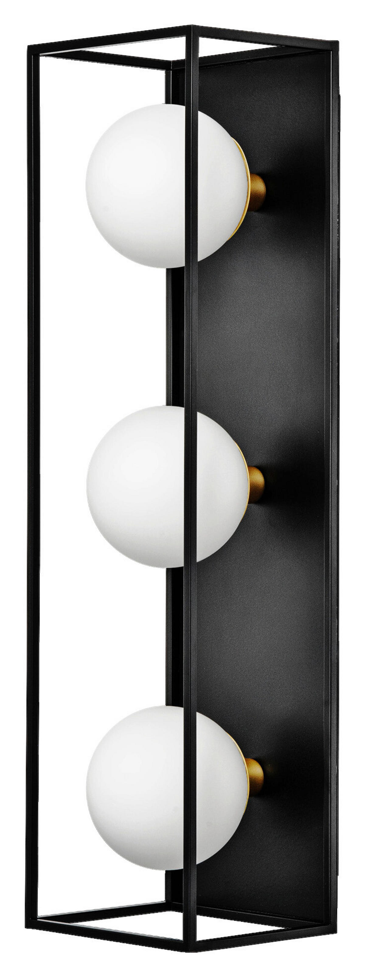 LEDVANCE Badezimmer-Wandleuchte Square 756946 schwarz weiß Metall Glas B/H/L: ca. 15x15,5x55 cm G9 Decor Square - weiß/schwarz (55,00/15,00/15,50cm) - Ledvance