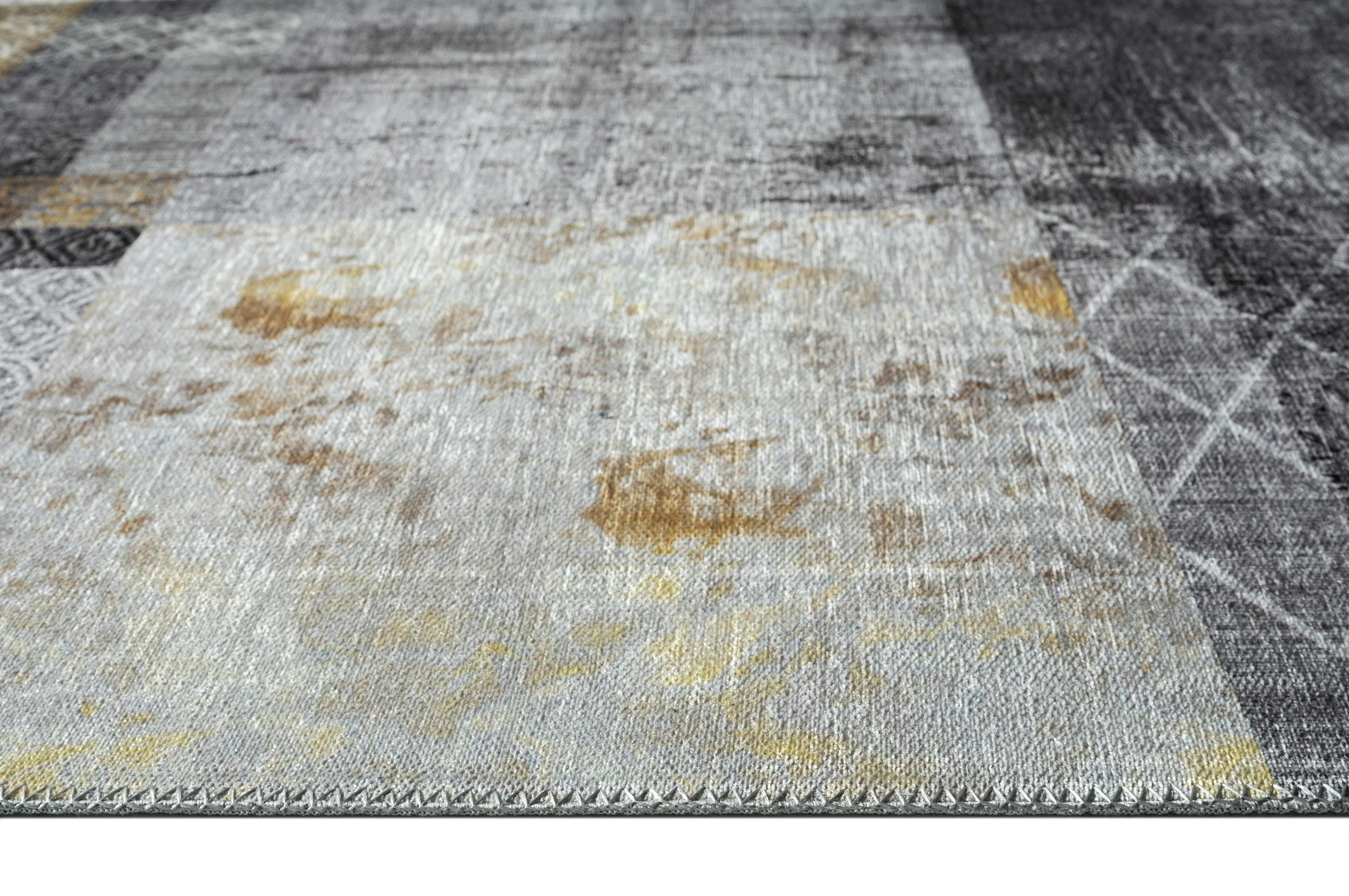 Teppich Edessa Grau B/l: Ca. 80x150 Cm Edessa - gold/grau (80,00/150,00cm)
