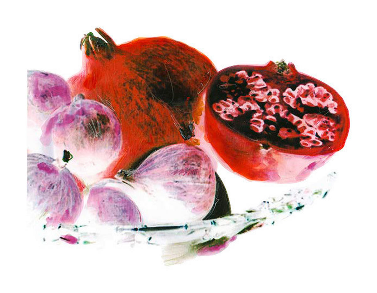 Komar Poster Dinner Mediterranean Pflanzen B/L: ca. 40x50 cm Dinner Mediterranean - (40,00/50,00cm) - Komar