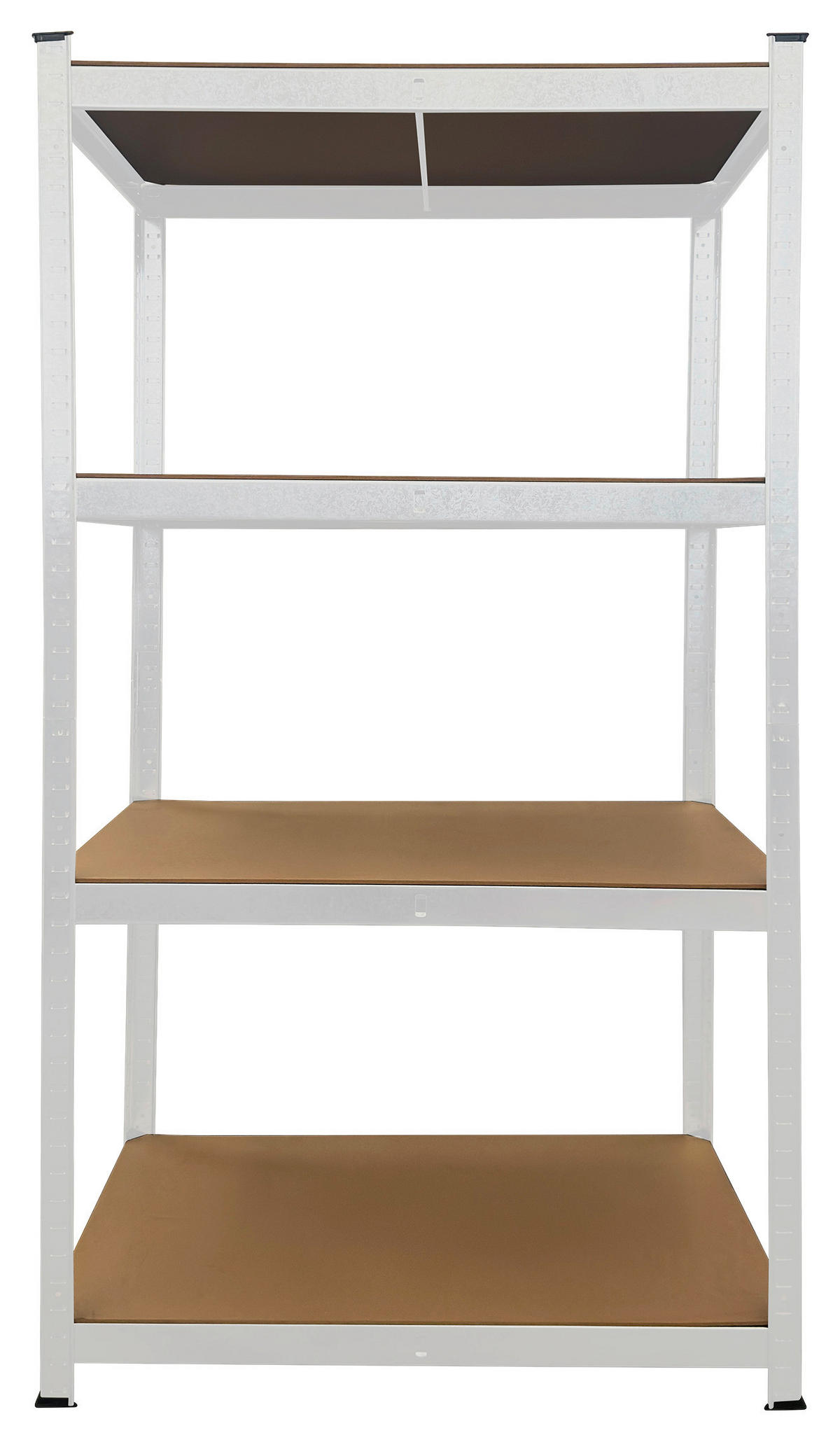 Schwerlaststeckregal weiß B/H/T: ca. 90x160x60 cm Schwerlaststeckregal 160x90x60cm W - weiß (90,00/160,00/60,00cm)