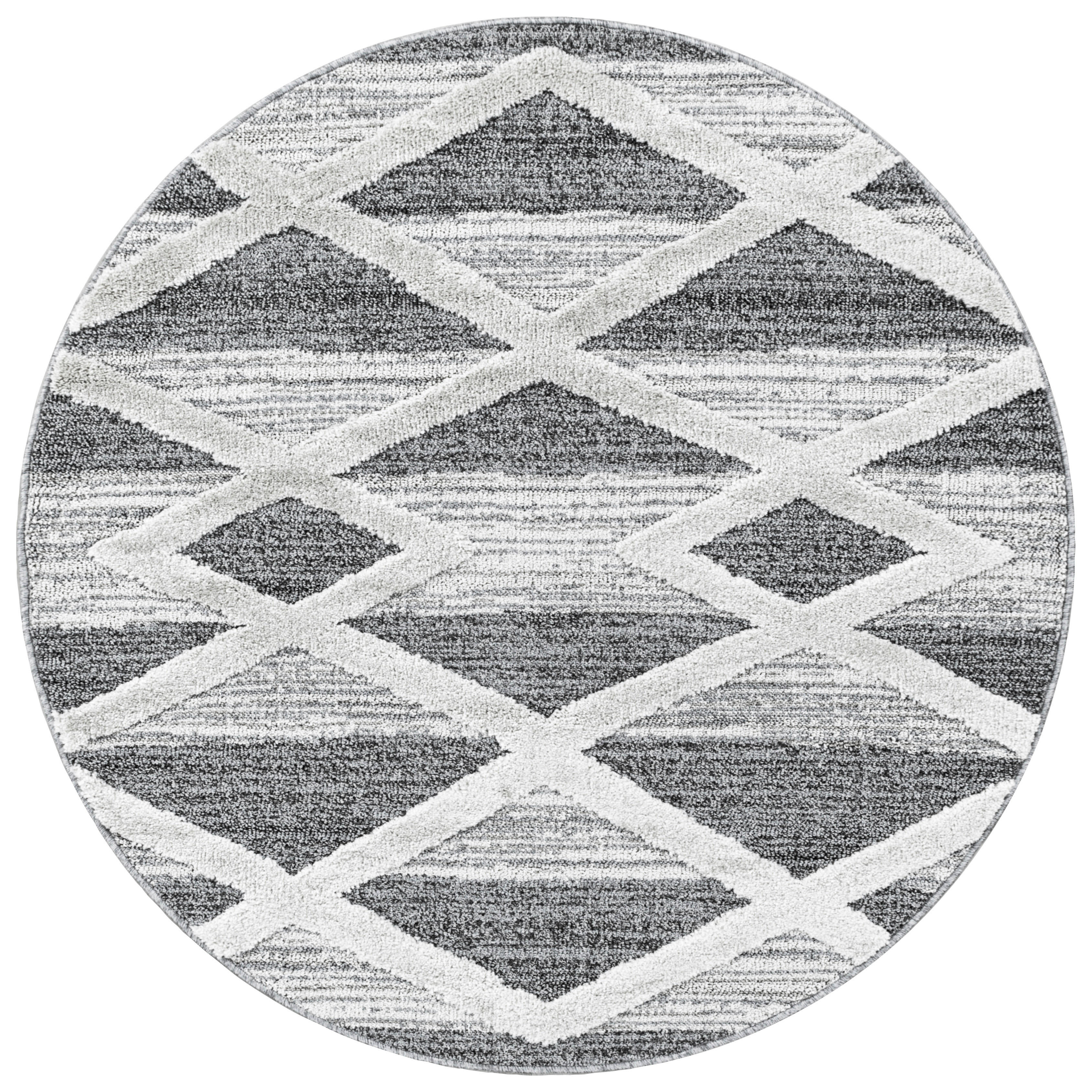 Ayyildiz Teppich PISA grau D: ca. 120 cm PISA - grau (120,00cm) - Ayyildiz