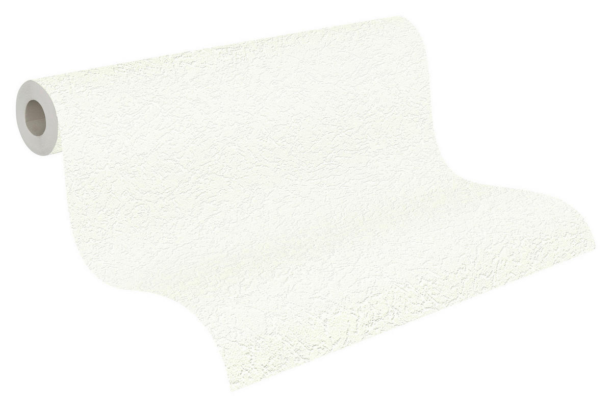 A.S.Création Vliestapete weiß B/H/D: ca. 53x1500x12 cm Vliestapete - weiß (12,00/1500,00cm) - A.S.Creation