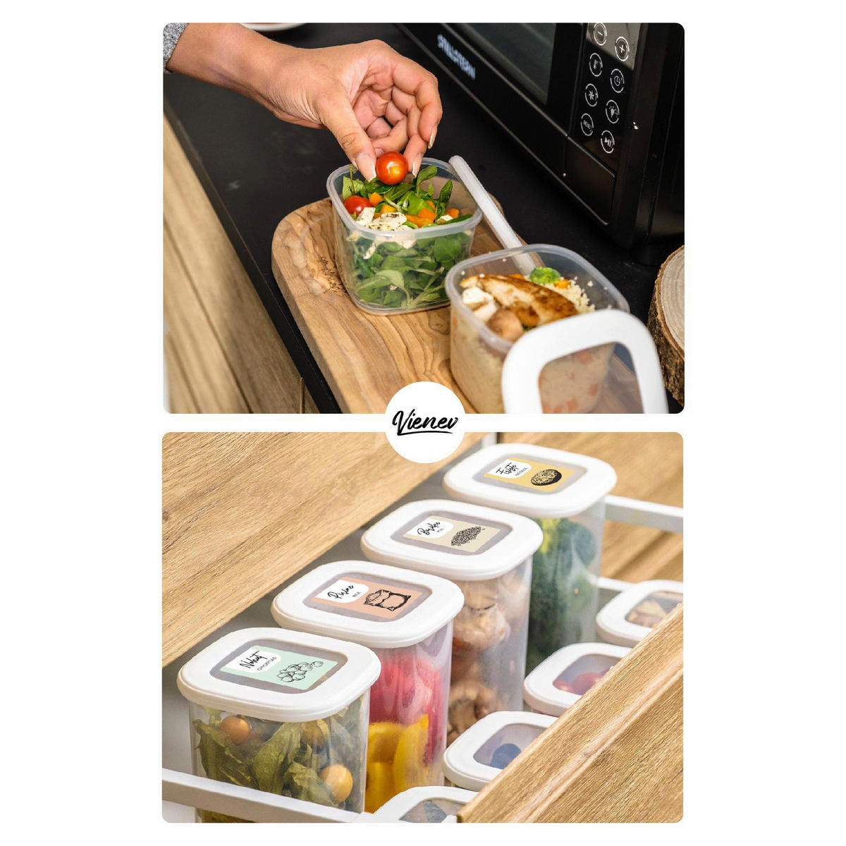 HermiaConcept Vorratsdosenset 15tlg. weiß 15tlg. - weiß - HermiaConcept